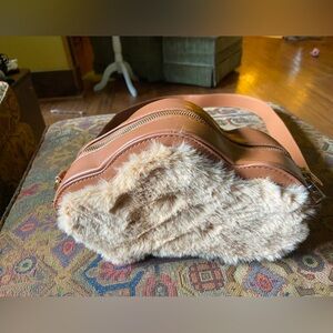 Faux fur purse